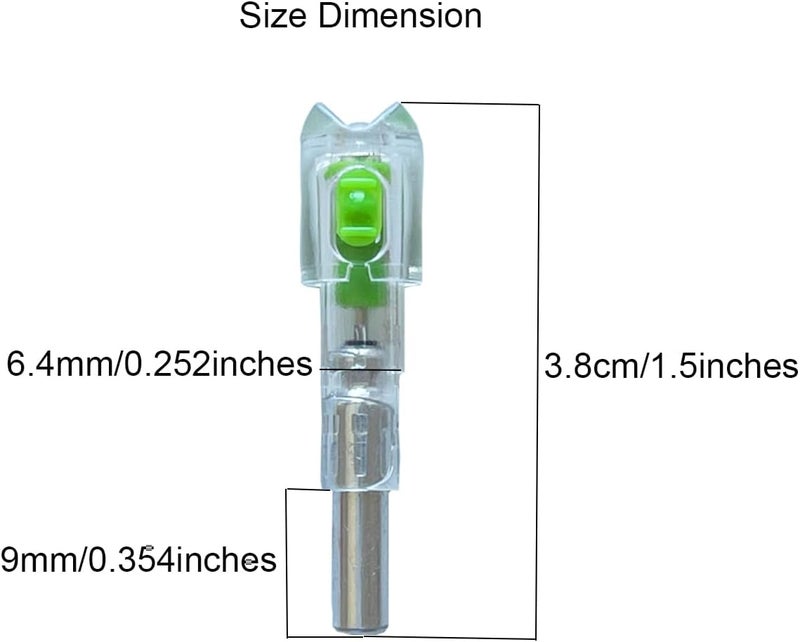 LightingU 12pcs Bolts Lighted Nocks with .285 .297 .300 .305 Bushings, High-Visibility LED Crossbow Accessories for Hunting On/Off Switch - Image 2